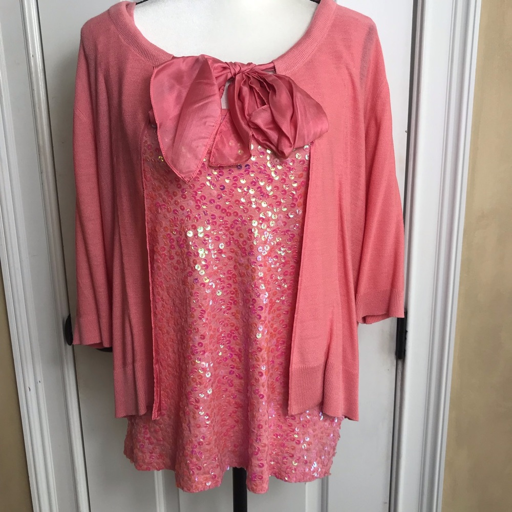 NWT DKNY Sequin Sweater Set